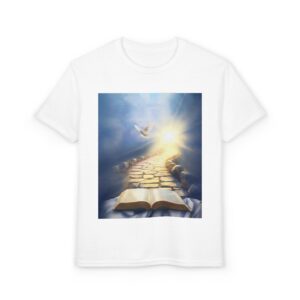 Kids T-Shirt — Bible, Dove & Light Spiritual Graphic Tee