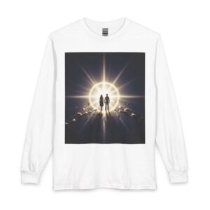 Couple with Chain Long Sleeve Tee — Inspirational Couple with Chain Design