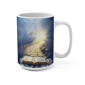 Inspirational Scripture Mug — Path to Heaven Design (15 oz)