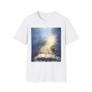 Unisex T-Shirt — Bible, Dove & Light Spiritual Graphic Tee