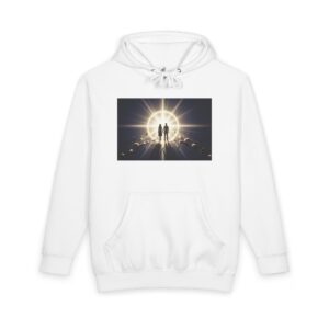 Couple Graphic Tee Stairway Hoodie — Inspirational Couple with Chain